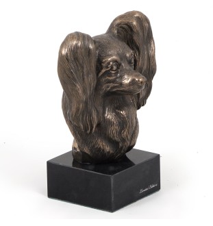 Papillon głowa na kamieniu Art-Dog